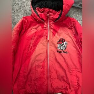 VINTAGE GEORGIA BULLDOGS PUFFER JACKET